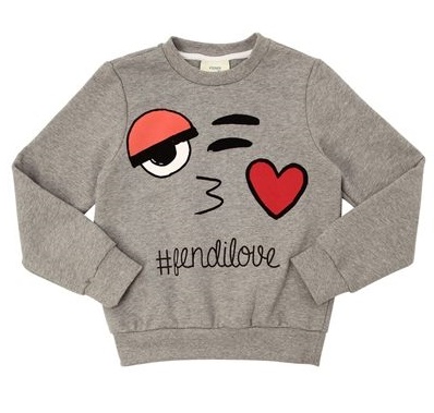 felpa bambina Fendi Kids